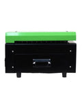 Eco Friendly Cardboard Cutter Paper Cutting Machine That Turns Waste Cardboard Into Cushioning Mesh For A Real Game Changer In Sustainable Packaging Compact And Easy To Use In Warehouses And Packaging Stations. front view, green and black metal housing