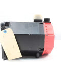 3 Phase Servo Motor 2.8 kW 3000 RPM 155V AC Heavy Duty Pro Grade for CNC and Industrial Robotic Systems Shaft Diameter 1.375 in Model A06B-0143-B075 High Torque Servo, side view