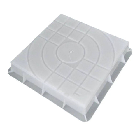 DIY Concrete Mold Stepping Stone Square Paver For Garden Walkway Patio 30cmx30cmx6cm White Durable PP Tool