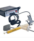 Portable Powder Coating System Paint Spray Gun With 5 Stage Adjustable Dial And 110V Plug In Design, showing main unit and spray gun.