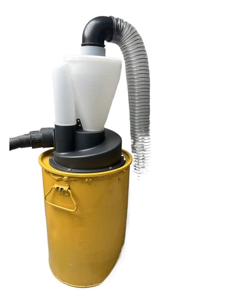 2.5 Inch Double Filtration Cyclone Dust Collector For Woodworking And DIY Garage Workshop Turbocharged Suction Heavy Duty Industrial Separator