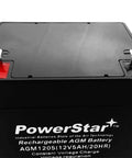 Heavy Duty Electric Trailer Brakes Breakaway Kit With 12V 54Ah Sealed AGM Battery image showing red labelled terminals on top of black battery.