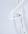Close-up of Fully Adjustable Toddler Stair Handrail Built Like A Tank For Little Ones Grows With Your Kid To Deliver Kid Approved Safety and secure mounting system.