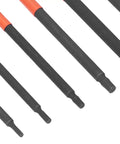 Heavy Duty 6Pcs Electric Impact Drill Bit Set With Strong Magnetic Tips And 1/4 Inch Hex Shank High Torsion Steel Screwdriver Kit close-up