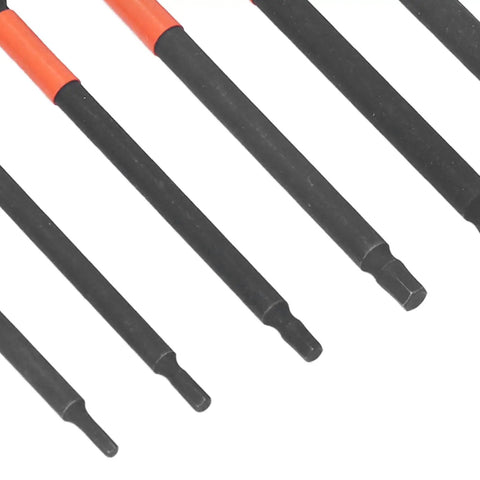 Heavy Duty 6Pcs Electric Impact Drill Bit Set With Strong Magnetic Tips And 1/4 Inch Hex Shank High Torsion Steel Screwdriver Kit close-up