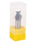 The Ultimate Headerbs Arc Bending Router Bit With A 1/2 Inch Shank in clear case, showcasing the tungsten steel cutting head.