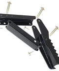 Parts of 24 Inch Backhoe Thumb Clamp Weld On Folding Adjustable One Half Inch Steel Plate Assembly With Removable Tine Plates
