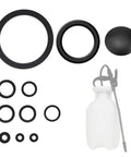11 Piece Sprayer Seal Ring Set With Rubber Base Pad Universal Gasket Kit For Most 3L 5L 8L Sprayers And 1 Gallon 2 Gallon Systems Irrigation Accessories Durable Rubber Seals 1 Pack, black rubber rings and base pad
