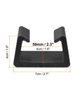 Eight Pack Patio Furniture Clips For Outdoor Setups Sofa Clamps And Rattan Wicker Chair Fasteners In Black 59mm Inner Diameter