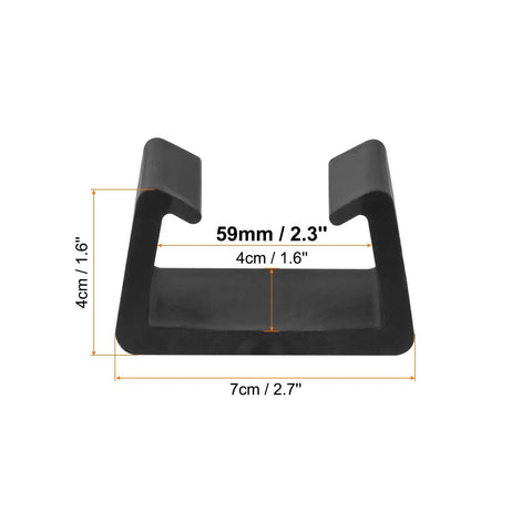 Eight Pack Patio Furniture Clips For Outdoor Setups Sofa Clamps And Rattan Wicker Chair Fasteners In Black 59mm Inner Diameter