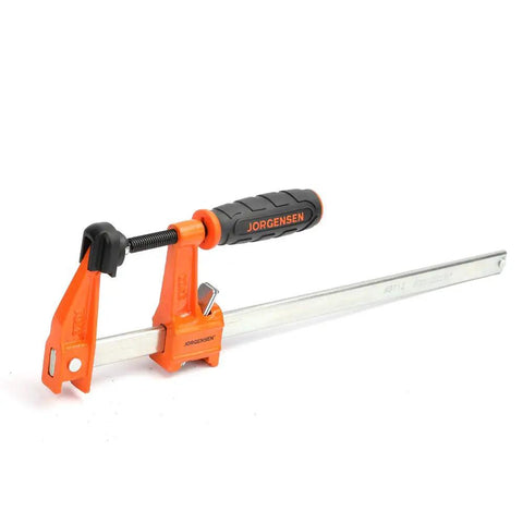 Twelve Inch Steel Bar Clamp With Instant Adjustment And Lightweight Orange Finish One Quarter Inch By Three Quarter Inch Spring Steel Bar Ideal Woodworking Clamp For Quick Grips And Grab And Go Setup, orange steel bar clamp