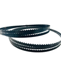 Pro Grade 72 Inch Bandsaw Blades 3/8 X 6 Tpi Premium Carbon Steel For 10 Inch Band Saw Heavy Duty 2 Pack, showing two bandsaw blades.