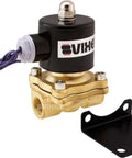 Three Eighths Inch NPT Air Ride Suspension High Flow Normally Closed Electric Solenoid Valve 12V Up To 210 PSI