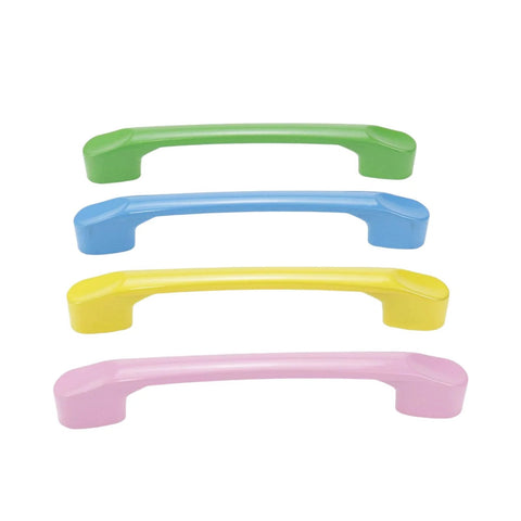 8 Pack 3.8 Inch Hole to Hole Cartoon Pull Handles for Kids Room Wardrobes Cabinets and Drawers with Screws in Yellow, Blue, Green, Pink