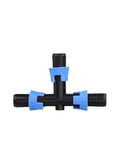 16mm Drip Tape Connectors Kit For Garden Tubing Barbed Locking Fittings Tee Elbow End Plug Shut Off Adapters Hose Thread