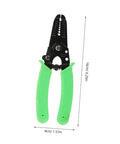 Portable Wire Stripper Pliers With Soft Grips Rapidly Strips Copper Jacketing, green soft grip handles, 16cm length.