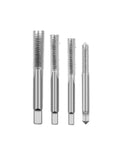 Heavy Duty Manual Tap And Die Set With T Handle Wrench For Creating Standard Threads, Alloy Steel Construction Offers Nonslip Grip And Durability For Tough Jobs. four alloy steel taps