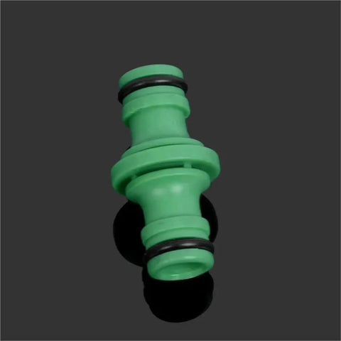 Solid 20 Piece Garden Hose Quick Connector Kit Features Bi-Directional Couplers To Snappy Fix Leaky Pipes And Secure Water Fittings With Tight Seals For Outdoor Sprinklers Without Tools. green plastic garden hose quick connector with black O-rings