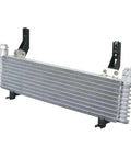 Heavy Duty Transmission Oil Cooler Fits GMC Sierra 2500HD 3500HD With 6.6L Engine Years 2011 Through 2014 Ultimate Heat Management Upgrade For Your Ride That Will Keep It Running Smooth And Cool Under Any Load, aluminum fin cooler with mounting brackets
