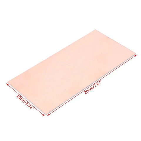 Double Sided Copper Clad FR4 PCB Laminate 100x200mm 1.5mm Thick For DIY Prototyping, Glass Fiber Circuit Board Substrate