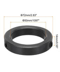 Beefy 2 Inch Bore Shaft Collar Set Screw Style Clamping Collars Carbon Steel Black 2 Pack Heavy Duty Stop for Motor Bases