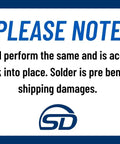 Image showing note on solder performance stating prebent condition to prevent shipping damage. Relevant for 4 Pack Stay Silv 15 Percent Flat Brazing Rods 20 Inch For Copper To Copper HVAC R Applications With Moderate Fit Up And Brazing Temperature Not Critical DIY Friendly.