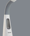 LED Desk Lamp With Ultra Quiet Bladeless Fan, Dimmable Gooseneck, Touch Control, 5500K Natural Daylight in white