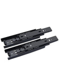Bottom Mounted Concealed Drawer Slides With Smooth Glide, Heavy Duty Build That Holds Up, No Exposed Rails, Built To Last For DIY Cabinets And Furniture, Easy Install, Quiet, Reliable Performance black steel pair