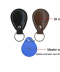 RFID Push To Start Car Ignition Kit With Keyless Go Button And Leather Key Fob, two ID cards and blue master card