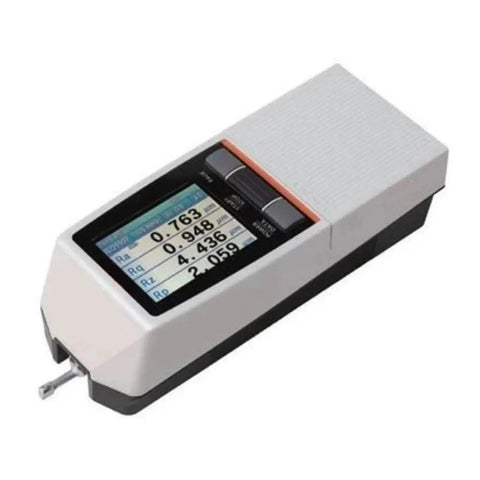 Slick Sj-210 Surface Roughness Tester DC Adapter And Power Cable Fast Charge, compact handheld device with color screen.