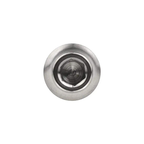 Close-up of Titanium M5x12mm Bottle Cage Bolts With Washers, Grade 5 6Al-4V Bike Water Bottle Holder Hardware, Lightweight Hex Head