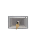 Dustproof Stainless Steel Locking Wall Plate Cover 1 Gang Duplex Receptacle For Heavy Duty Installations, Corrosion Resistant Shield