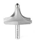 Carbide Tipped Corner Round Router Bit With One And One Quarter Inch Radius And Three Inch Diameter For Edge Forming, Cutting Height One And A Half Inch, Shank Half Inch