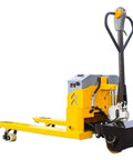 Powerful Electric Pallet Jack With 4400 Lb Capacity And Lithium Battery For Moving Heavy Loads In Warehouses Or Supermarkets, side view
