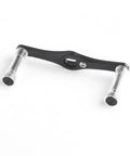 Upgrade Your Reel Game With This Smooth Turning Aluminum Alloy Crank Arm And Knob Handle Upgrade Kit Designed For Right Hand Fishing Spools To Boost Leverage And Efficiency While Drilling Into Those Big Catch Sessions., black 7075 aluminum alloy right-hand fishing reel crank handle with dual knobs