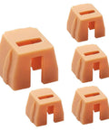 Heavy Duty Replacement Nailer Pad Kit 5 Piece Tip Rebuild Set includes durable orange pads for nail gun operation.