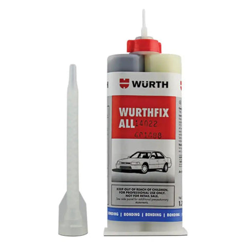 Two Part Epoxy Adhesive 50 mL Heavy Duty Bond For Metal Fiberglass SMC Panels Non Sagging With Mixing Nozzles Includes Application Tips