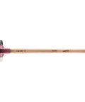Beefy Sledge Hammer With Dual Rubber And Nylon Inserts Cast Iron Housing Handle Shield Varnished Wood Grip 80mm Face 7.6 Lb