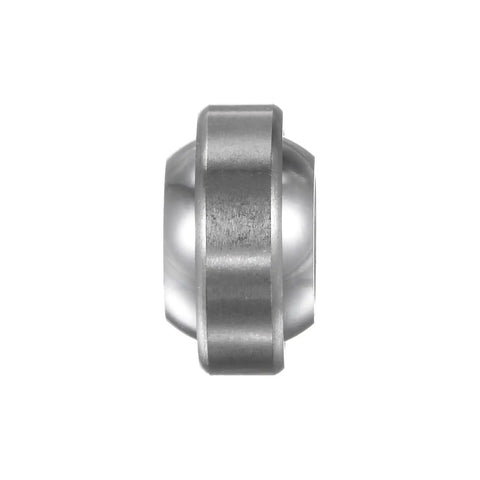 Two Pack Sealed Spherical Plain Bearing GEG10C 10mm By 22mm By 12mm Radial Ball Bearing, Heavy Duty Build With Bronze Cage, High Temperature And Corrosion Resistant Steel Construction For Smooth Rotation, Tough As Nails Performance. Side view of sealed steel spherical plain bearing 10x22x12.