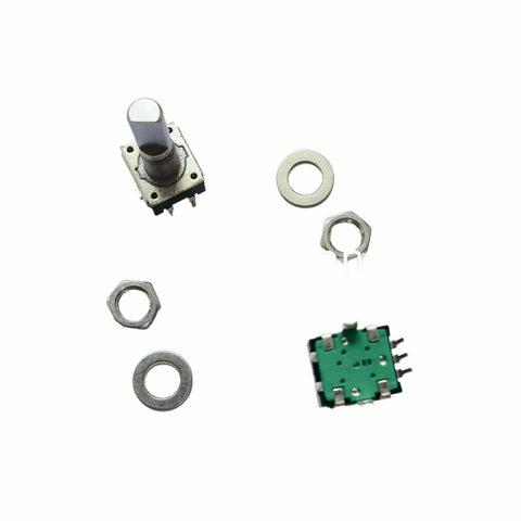 Multi Turn Rotary Encoder With Push Switch For Precise Digital Tuning And Menu Navigation, 24 PPR, Durable CW CCW Rotation