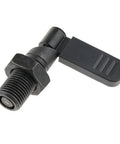 Heavy Hitter M16 Fine Thread Indexing Plunger With Ergonomic L Handle Pull Pin and Spring Loaded Retracting Locking Mechanism for Cramped Shop Floors Rapid Carbon Steel Setup No Fuss Quick Release - side view of plunger pin.