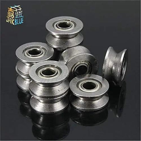 Snag These Rock Solid V Groove Sealed Ball Bearings 624VV Guide Track Rollers 20 Pack For Embroidery Machines Textile Winders Built Tough, metal bearings.