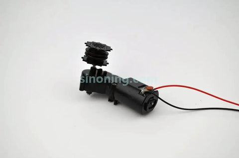 Mini Smart Robot Tank Chassis Kit With Rubber Track Crawler For Arduino And 130 Motor, Lightweight 166g, 9.7 By 18 By 4.5 Cm, Suspension System And Shock Absorption, 3 To 8V Compatible, DIY STEM Robotic Build component with motor and wires displayed.