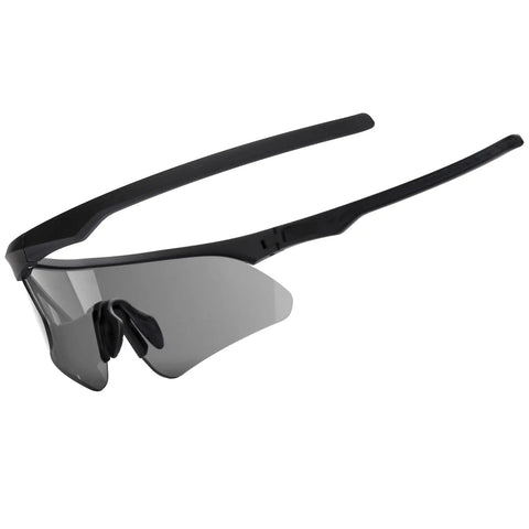Hella Crisp Polarized Range Ready Sunglasses UV400 Protection Lightweight Wraparound Safety Shades For Men And Women Matte Black Frame side view