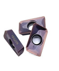 Grab These 10 Piece APMT160408 YBG205 Indexable Carbide Lathe Tools That Rock On Steel And Stainless For Serious Machining Action, three carbide inserts.