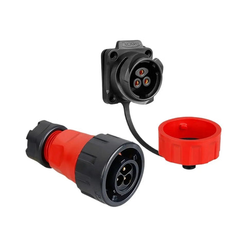 YM24 M24 Waterproof 3 Pin Aviation Welding Plug Socket Wire Connector for Industrial Equipment, KL4 4B heavy duty connector