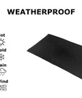 Weatherproof black strip of RV Roof Tape 2 Inch By 50 Foot Black For Camper And Trailer Roof Repair, Waterproof Sealant Tape For Leaks, UV Resistant