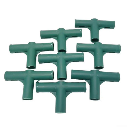 8 Pack 19mm Heavy Duty Plastic Frame Joint Connectors For Greenhouses And Cold Frames Four Way Bracket Assembly Kit For Garden Structures And Plant Support Poles Durable 4 Way Fittings