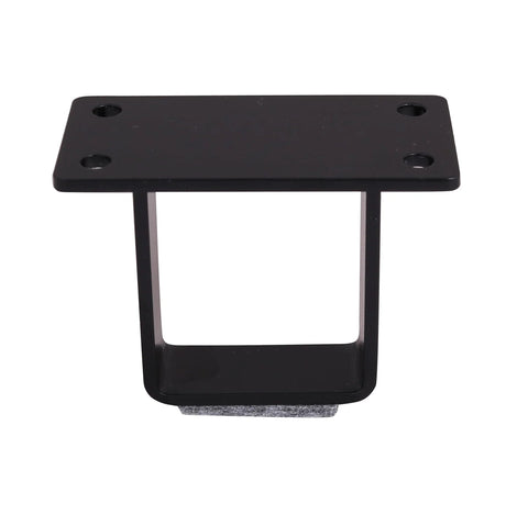 DIY Industrial Strength U Shaped Table And Cabinet Legs Set Of Four By Two And A Half Inch Modern Solid Steel Legs For Coffee Tables Night Stands And More Mounting Plate Measures Three Eighths By One And A Half Inches Screws Not Included solid steel leg with black finish.