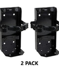 Bulletproof Secure Mount Brackets For 2.5 Gal And 6 Liter Class K Wet Chemical Fire Extinguishers Tough Grip in black, 2 pack.